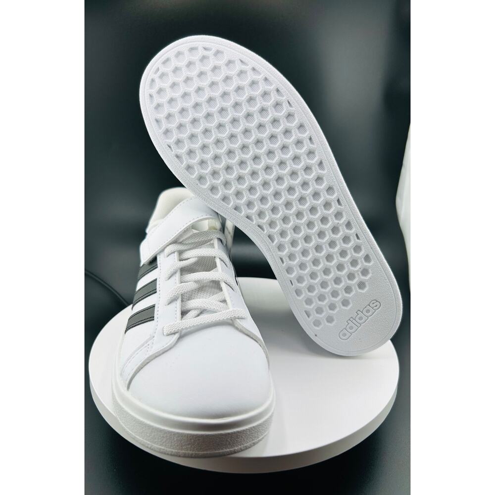Adidas Grand Court 2.0 EL K Black/White Unisex Shoes GW6521 Sz 3